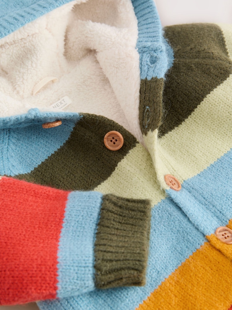 Multi Bright Stripe Character Cardigan (3mths-7yrs) - Image 8 of 8 Multi Bright Stripe Character Cardigan (3mths-7yrs) - Image 8 of 8