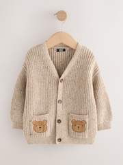Neutral Bears Character Cardigan (3mths-7yrs) - Image 5 of 8