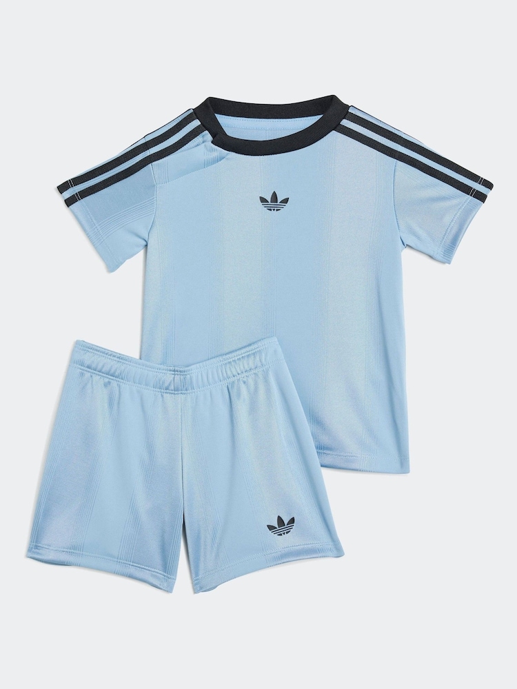 adidas Originals Blue Infant Kids T-Shirt and Shorts Set - Image 1 of 7 adidas Originals Blue Infant Kids T-Shirt and Shorts Set - Image 1 of 7