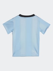 adidas Originals Blue Infant Kids T-Shirt and Shorts Set - Image 3 of 7