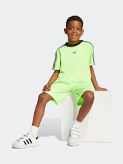 adidas Originals Green Little Kids T-Shirt and Shorts Set - Image 3 of 8