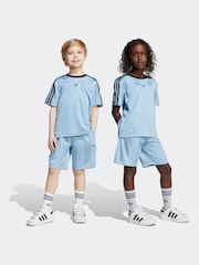 modra - Komplet majice s kratkimi rokavi in kratkih hlač adidas Originals Little Kids - Slika 7 iz 10