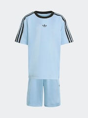 modra - Komplet majice s kratkimi rokavi in kratkih hlač adidas Originals Little Kids - Slika 8 iz 10