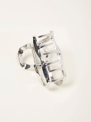 FatFace Silver Tone Metal Heart Claw Clip - Image 2 of 2