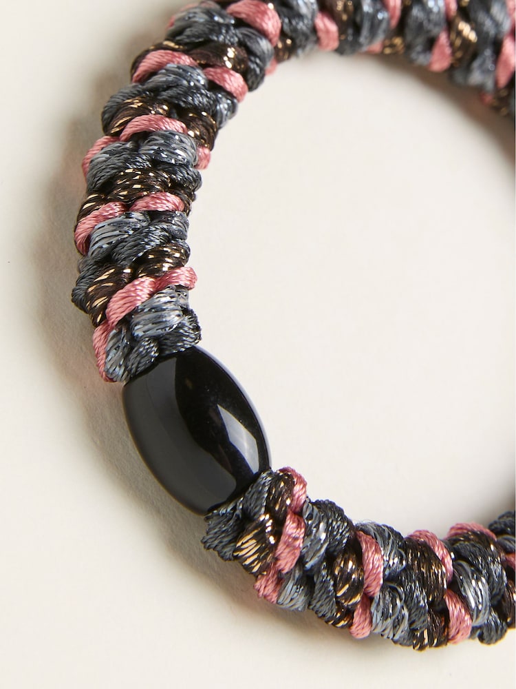 FatFace Navy Twist Hair Tie - Image 2 of 2