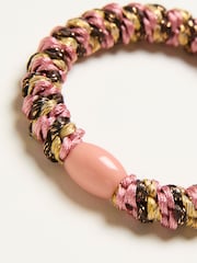 FatFace Pink Twist Hair Tie - Image 2 of 2