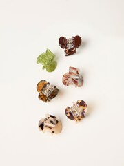 FatFace Multi 6 Pack Mini Claw Clips - Image 2 of 2