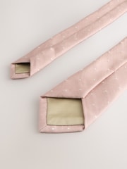 Pink Polka Dot Tie and Pocket Square Set - Image 3 of 4