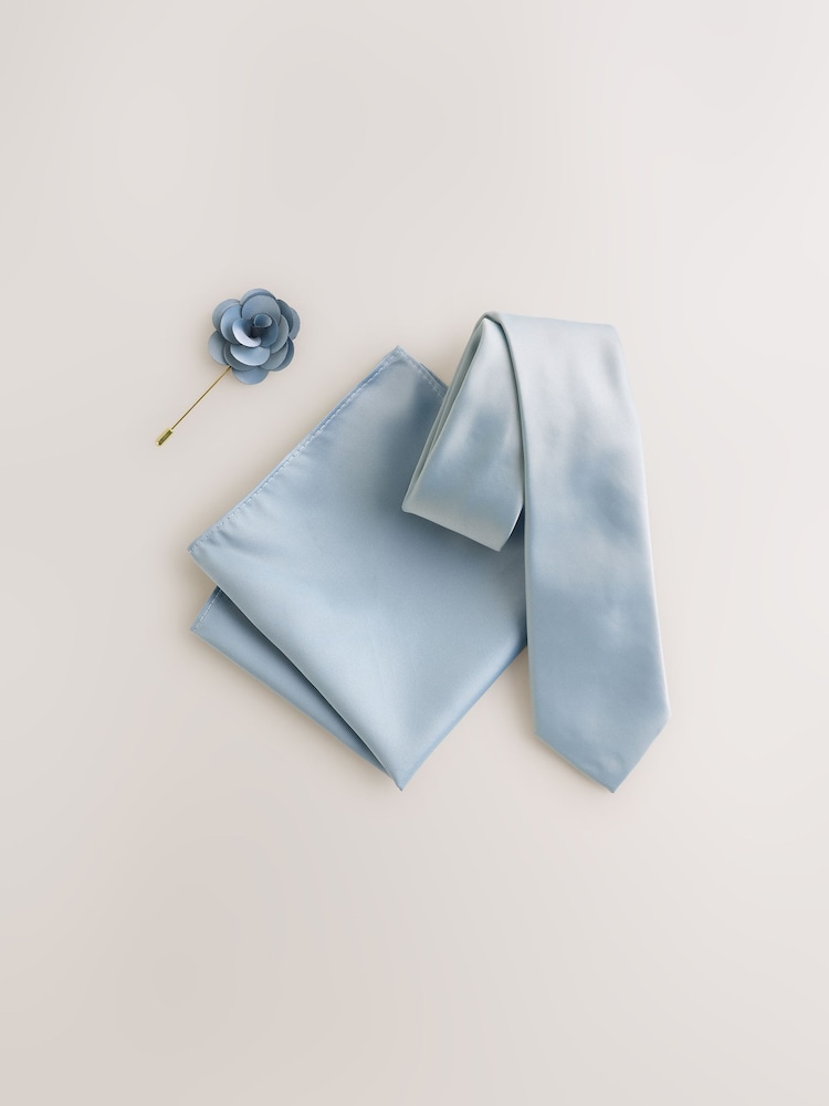 Gris - Conjunto de pañuelo de bolsillo y alfiler - Imagen 3 de 3 Gris - Conjunto de pañuelo de bolsillo y alfiler - Imagen 3 de 3