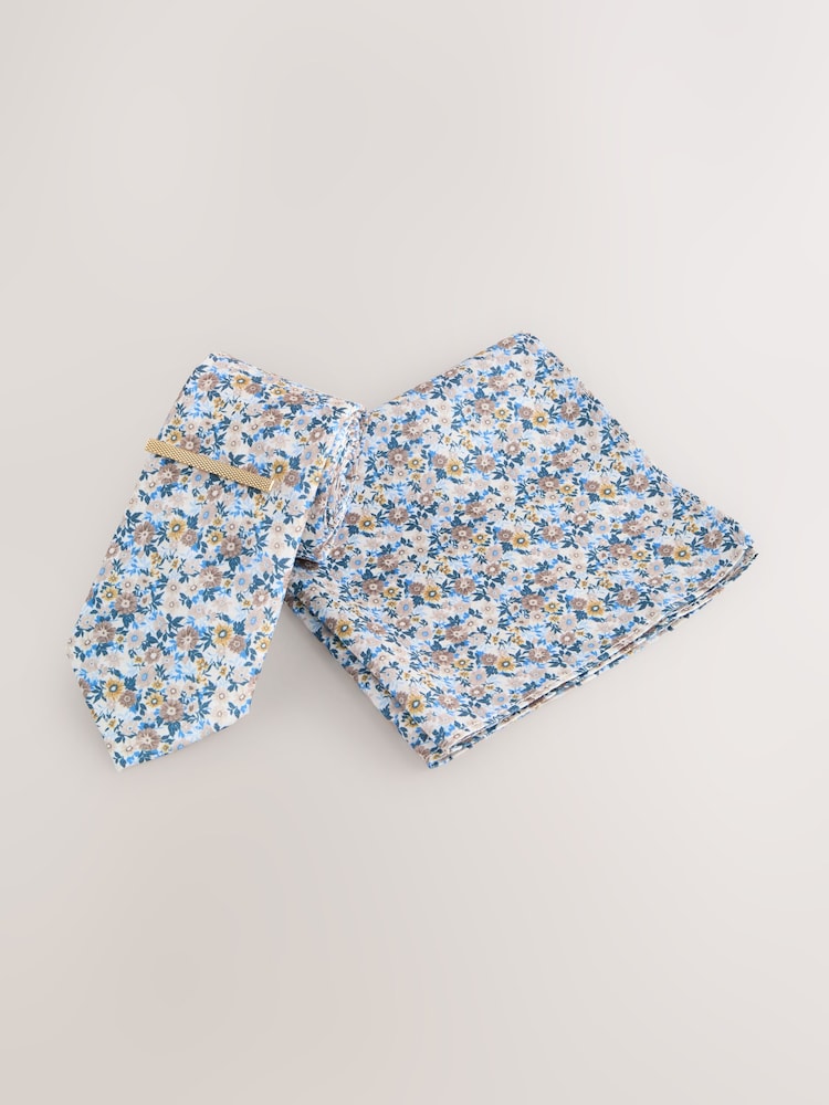 White Tie and Pocket Square Set - Image 1 of 4