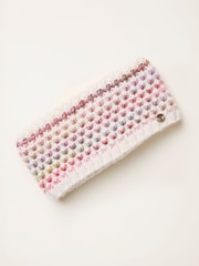 FatFace Ivory Spacedye Knitted Headband - Image 1 of 2