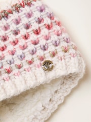FatFace Ivory Spacedye Knitted Headband - Image 2 of 2