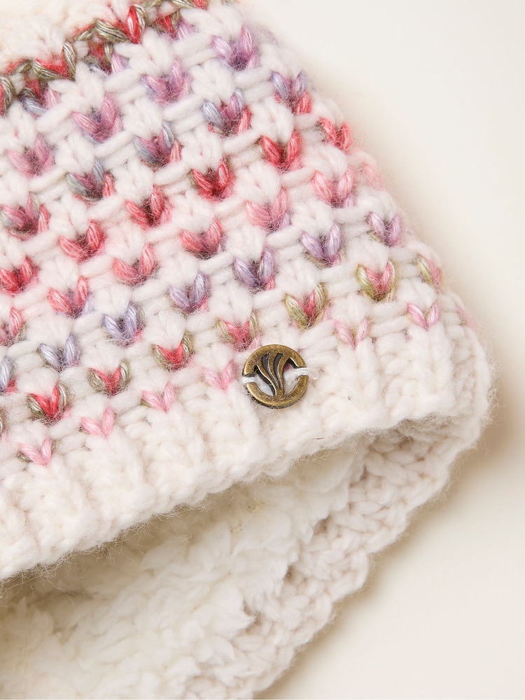 FatFace Ivory Spacedye Knitted Headband - Image 2 of 2 FatFace Ivory Spacedye Knitted Headband - Image 2 of 2