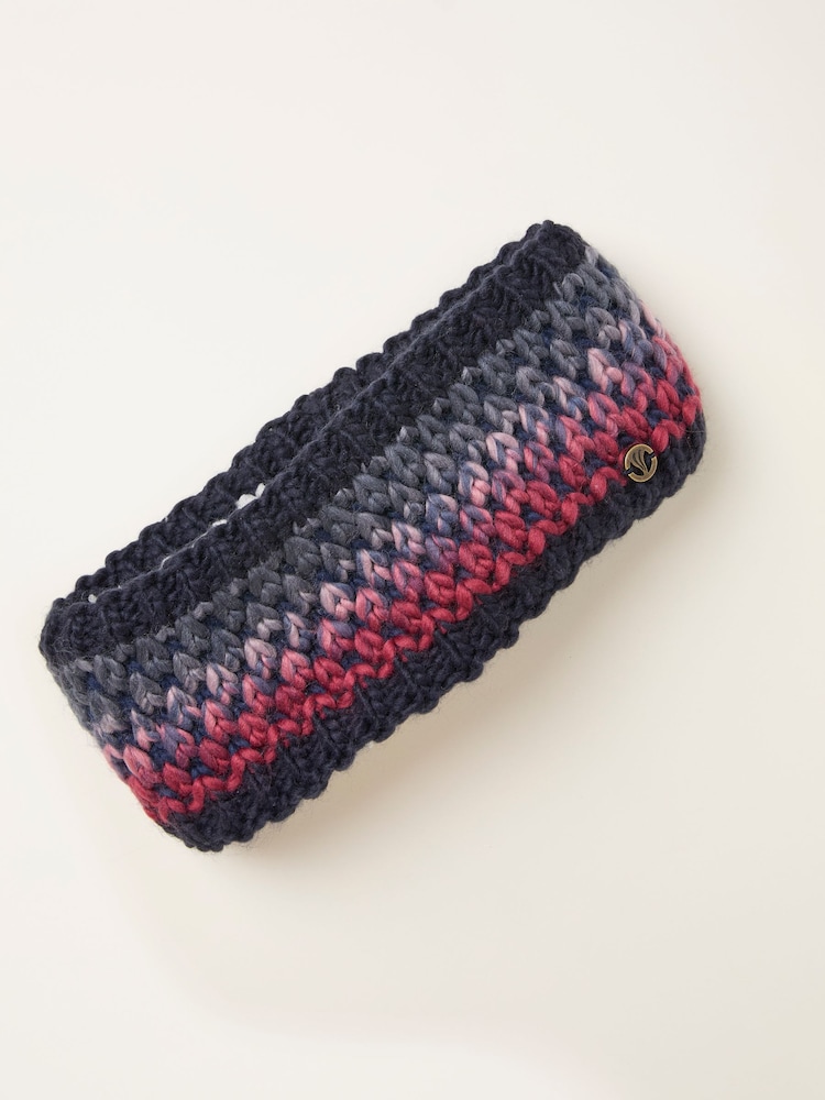 FatFace Navy Spacedye Headband - Image 1 of 2 FatFace Navy Spacedye Headband - Image 1 of 2