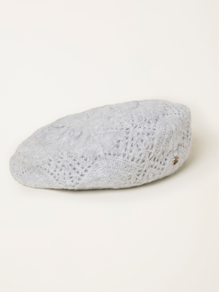 FatFace Grey Knitted Beret - Image 1 of 2 FatFace Grey Knitted Beret - Image 1 of 2