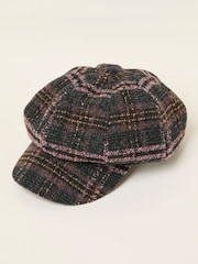 FatFace Multi Tweed Baker Boy Hat - Image 1 of 2