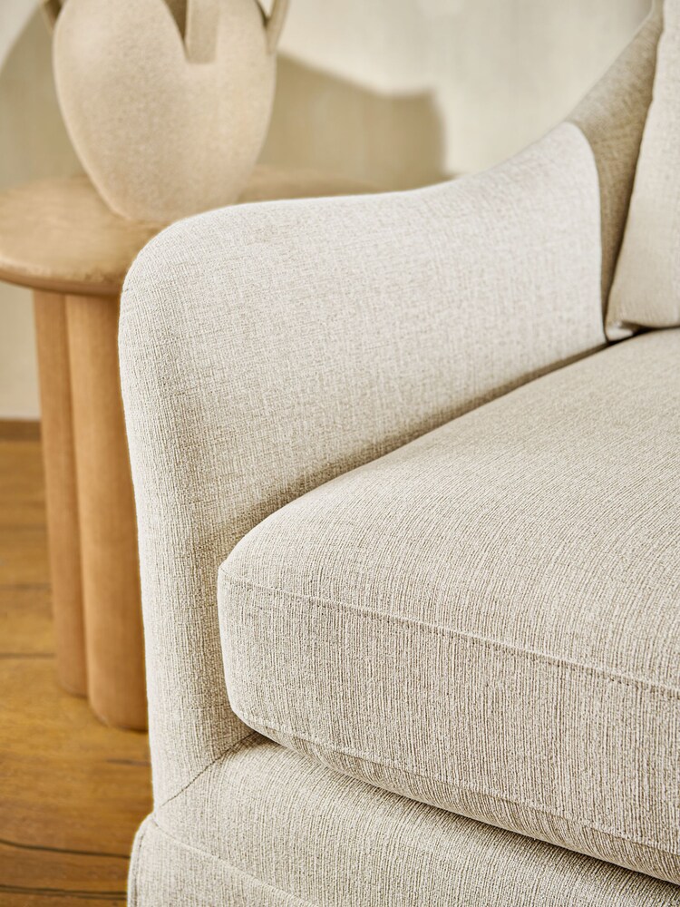 Tweedy Plain Light Natural Madeline Accent Chair - Image 2 of 11 Tweedy Plain Light Natural Madeline Accent Chair - Image 2 of 11