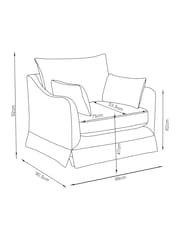 Tweedy Plain Light Natural Madeline Accent Chair - Image 4 of 11