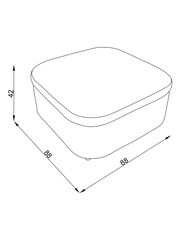 Plush Chenille Moss Green Kimpton Storage Footstool - Image 4 of 7