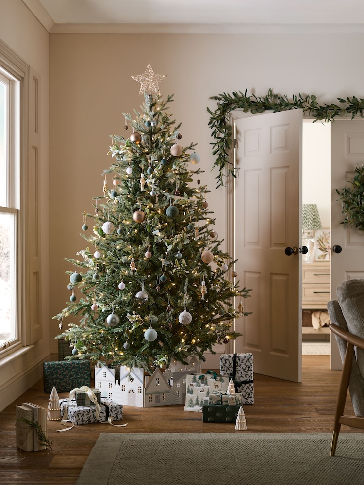 Green 10 Pack Scandi Paper Baubles - Image 3 of 3