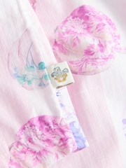 Shabby Chic by Rachel Ashwell® Pink Pumpkin Long Sleeve Button Through Short Pyjamas - Image 10 of 10