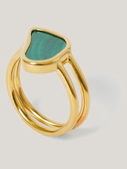 Jigsaw Gold Tone Vermeil Ring - Image 1 of 5