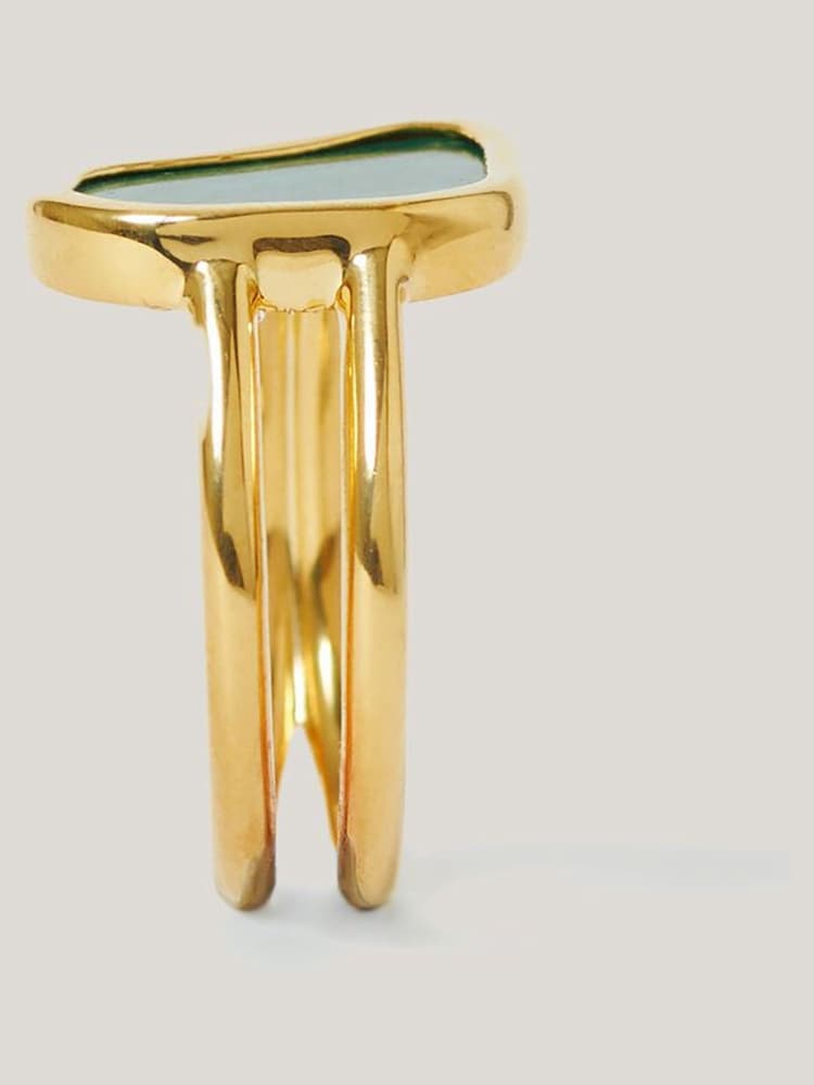 Jigsaw Gold Tone Vermeil Ring - Image 2 of 5