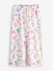 Shabby Chic by Rachel Ashwell® Ecru Garland Hearts Wide Leg Joggers - Imagem 5 de 7
