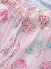 Shabby Chic by Rachel Ashwell® Blue/Pink Jersey Pumpkin Pyjamas - Image 10 of 11