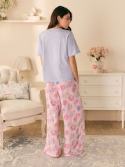 Shabby Chic by Rachel Ashwell® Blue/Pink Jersey Pumpkin Pyjamas - Image 3 of 11