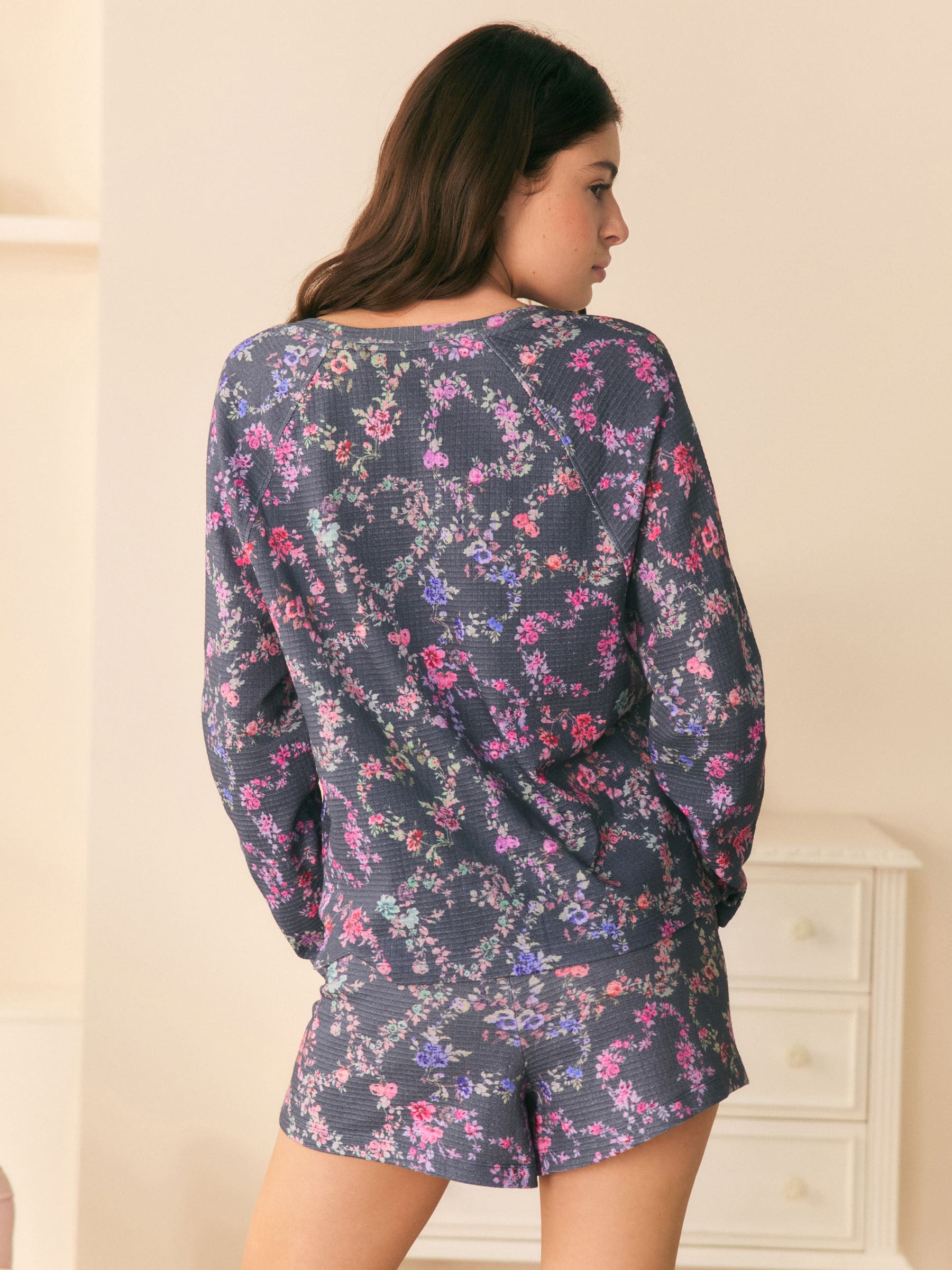 Buy Shabby Chic by Rachel Ashwell® Blue Floral Waffle Short Set