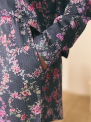Shabby Chic by Rachel Ashwell® Blue Floral Waffle Short Set Pyjamas - Image 6 of 7