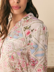 Pijama Shabby Chic by Rachel Ashwell® com estampa em patchwork e tecido duplo Button Through Pyjamas - Imagem 5 de 7