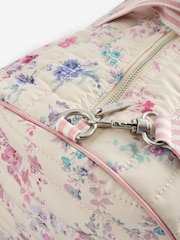 Shabby Chic by Rachel Ashwell® 	Ecru/Pink Garland Heart Print Weekend Bag - Image 7 of 9