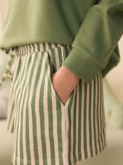 Shorts de passeio verde listrado Shabby Chic by Rachel Ashwell® - Imagem 3 de 7
