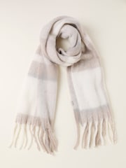 FatFace Evie Ivory Check Scarf - Image 1 of 2