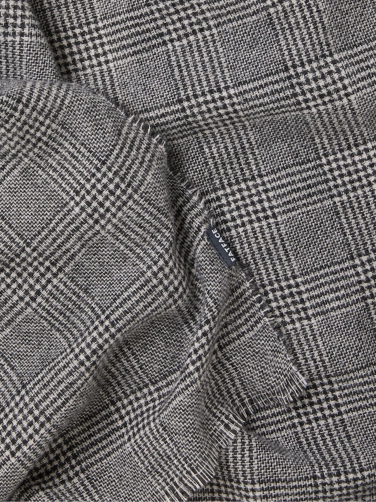 FatFace Black Tweed Scarf - Image 2 of 2