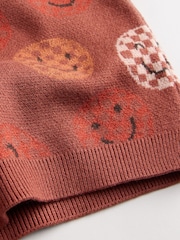 Rust Brown Faces Baby Knitted Top and Leggings Set (0mths-2yrs) - Image 13 of 14