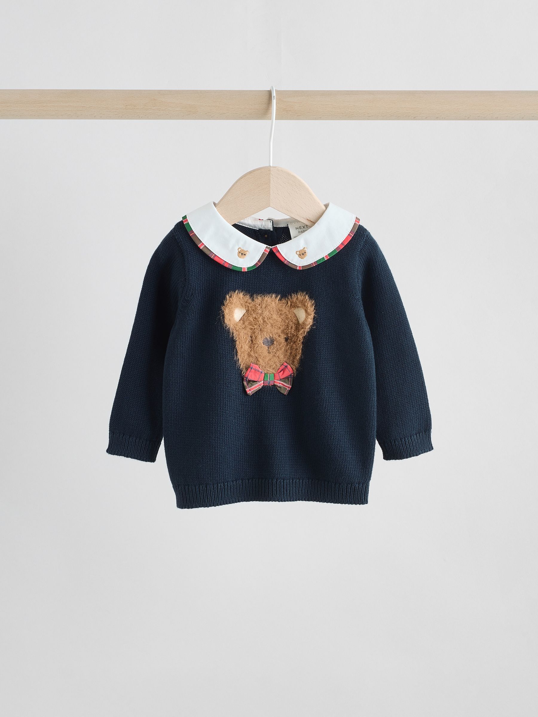 Buy Navy Bear Knitted Jumper and Leggings Baby Set (0mths-3yrs