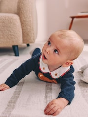 Navy Bear Knitted Jumper and Leggings Baby Set (0mths-3yrs) - Image 9 of 15