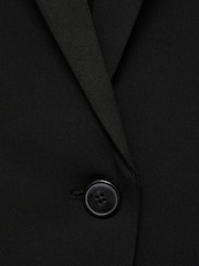 Mango Black Fitted Suit Jacket - Image 6 of 6