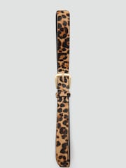 Mango Brown Leopard Slim Belt - Image 4 of 4