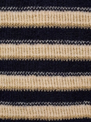 Mango Blue Capitan Stripe Knitted Jumper - Image 6 of 6
