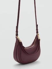 Mango Burgundy Shoulder Bag - Image 1 of 3