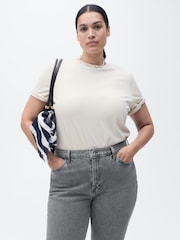 Mango Grey Claudia Slim-Fit Cropped Jeans - Image 9 of 11
