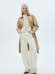 Mango Cream Knitted Jewel Buttoned Cardigan - Image 3 of 8
