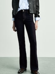 Mango Dark Blue Flare Jolene Jeans - Image 1 of 6