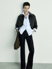 Mango Dark Blue Flare Jolene Jeans - Image 2 of 6