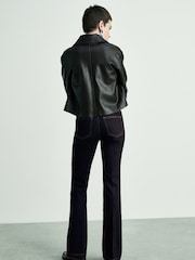 Mango Dark Blue Flare Jolene Jeans - Image 3 of 6