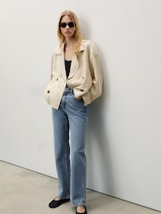 Mango Blue Matilda Medium-Rise Straight-Fit Jeans - Image 3 of 8
